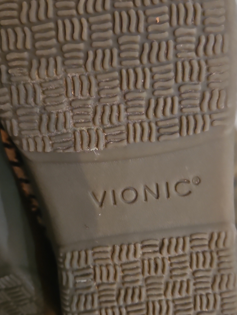 Vionic Houndstooth Slip-On Fleece Lined Slippers Rubber No Slip Sole Size‎ 8 - Picture 4 of 9